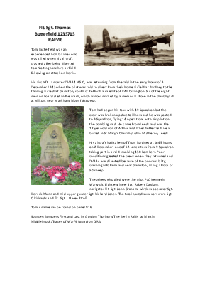 A preview of a PDF biography for Butterfield, Thomas